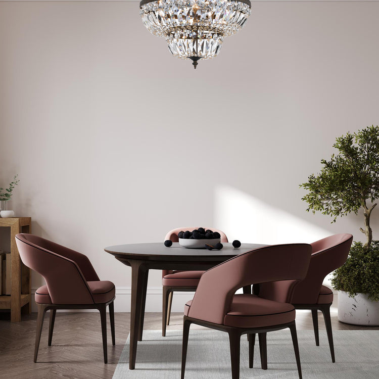 Devon Collection - 2 Tier English Bronze Flush Mount