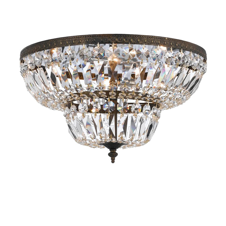 Devon Collection - 2 Tier English Bronze Flush Mount