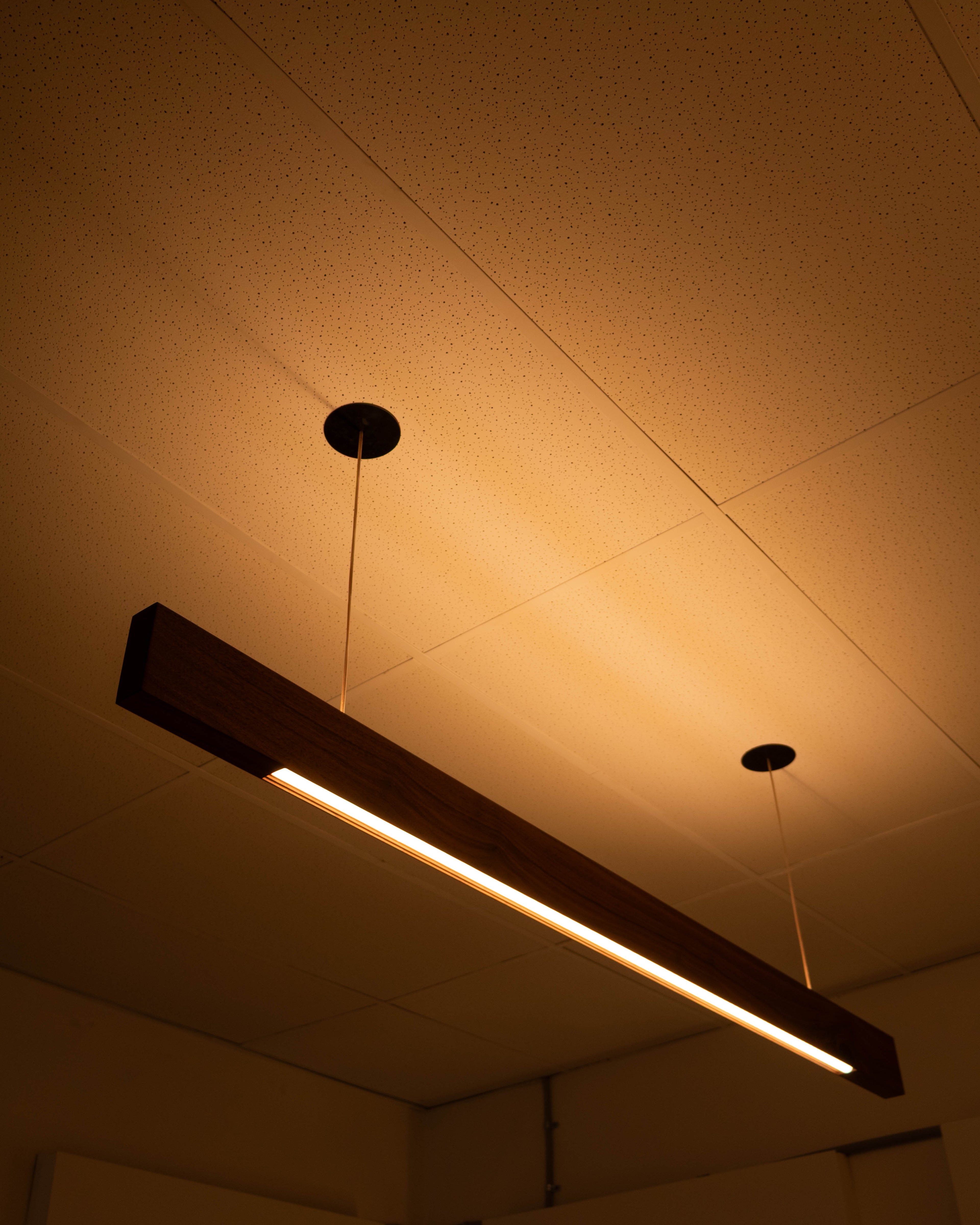 Linear Timber Pendant — Planck Lighting