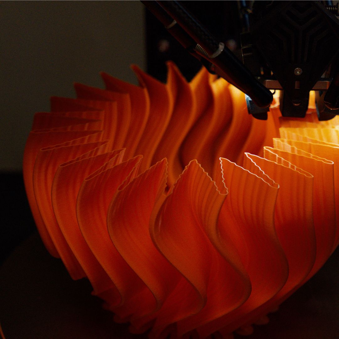 Iris Pleated Table Lamp Mandarin — Namami