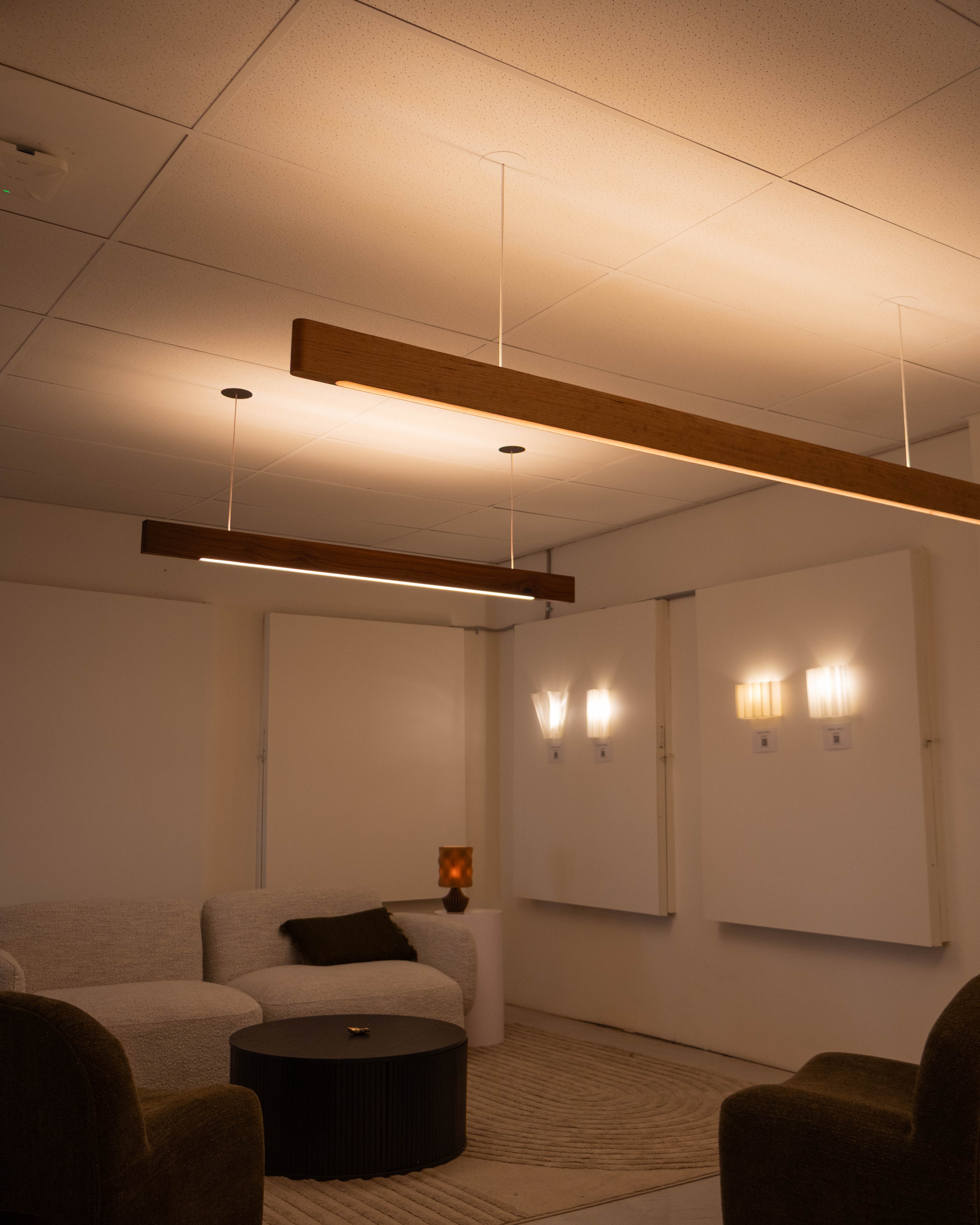 Linear Timber Pendant — Planck Lighting