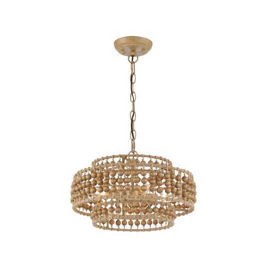 Jasper Collection - 3 Tier Rattan Chandelier - W:40cm