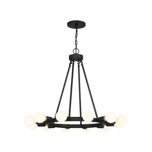 Filmore Collection - Matte Black Chandelier