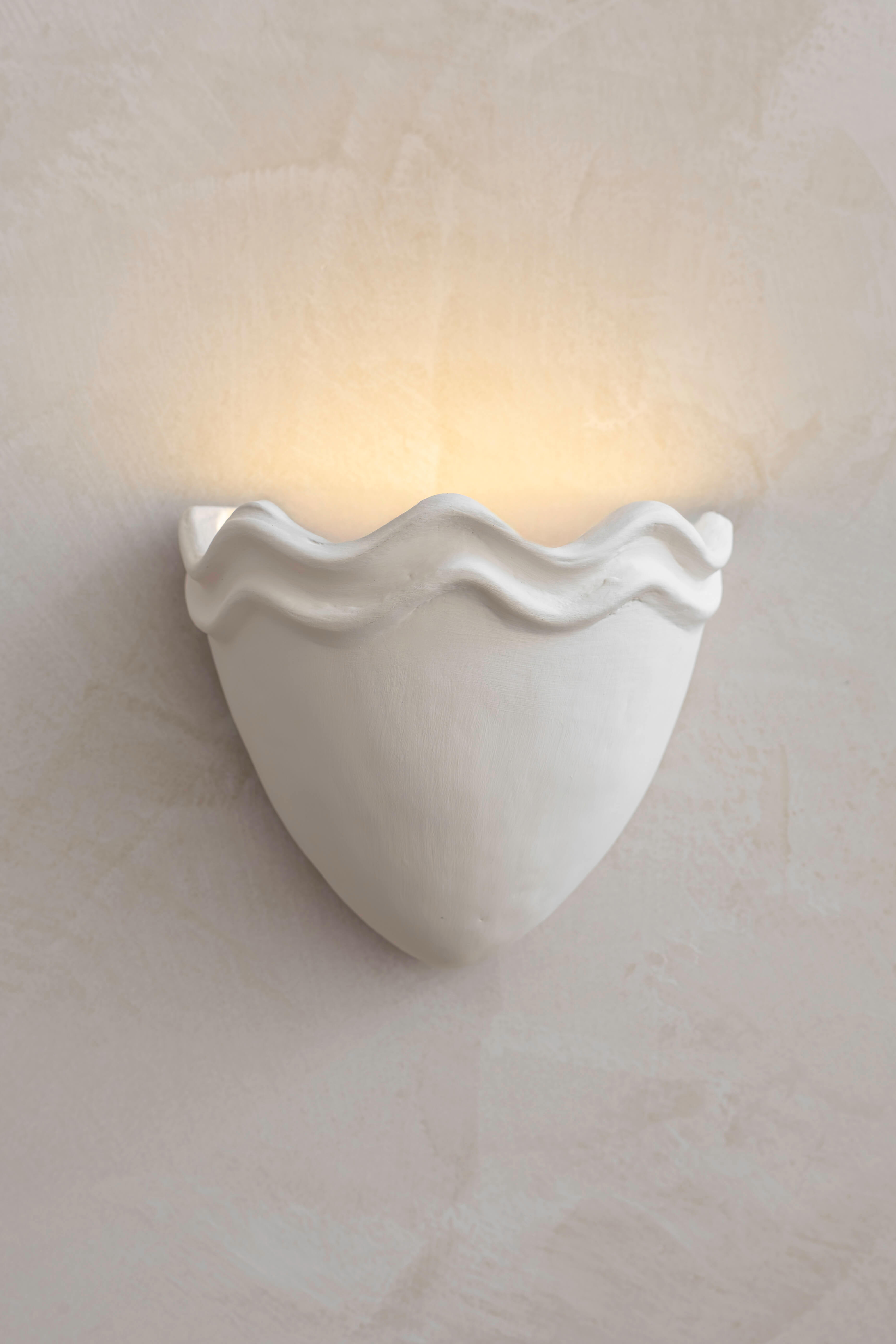 Echo Clay Wall Light — Her Hands