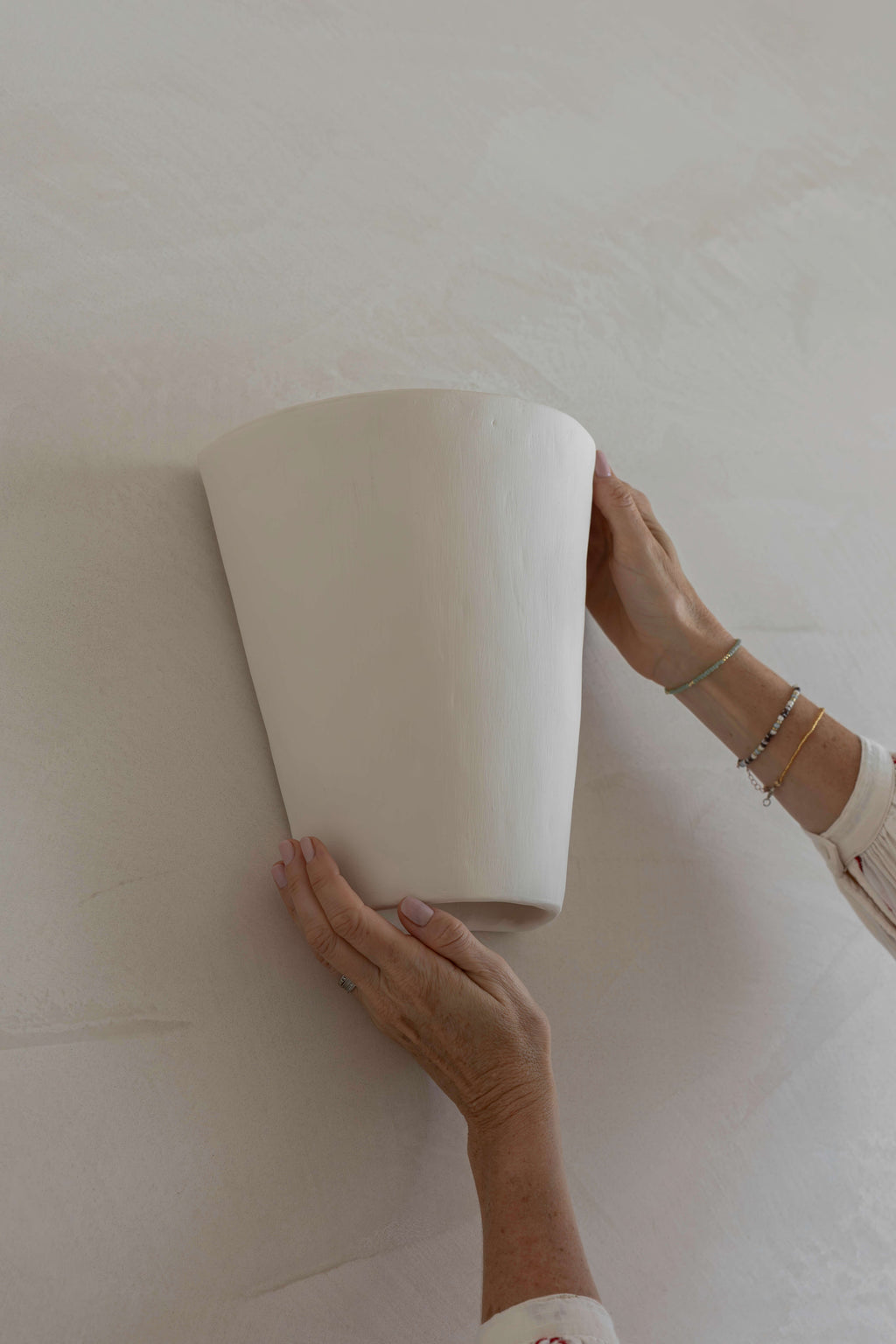 Form Clay Wall Light  —  Her Hands