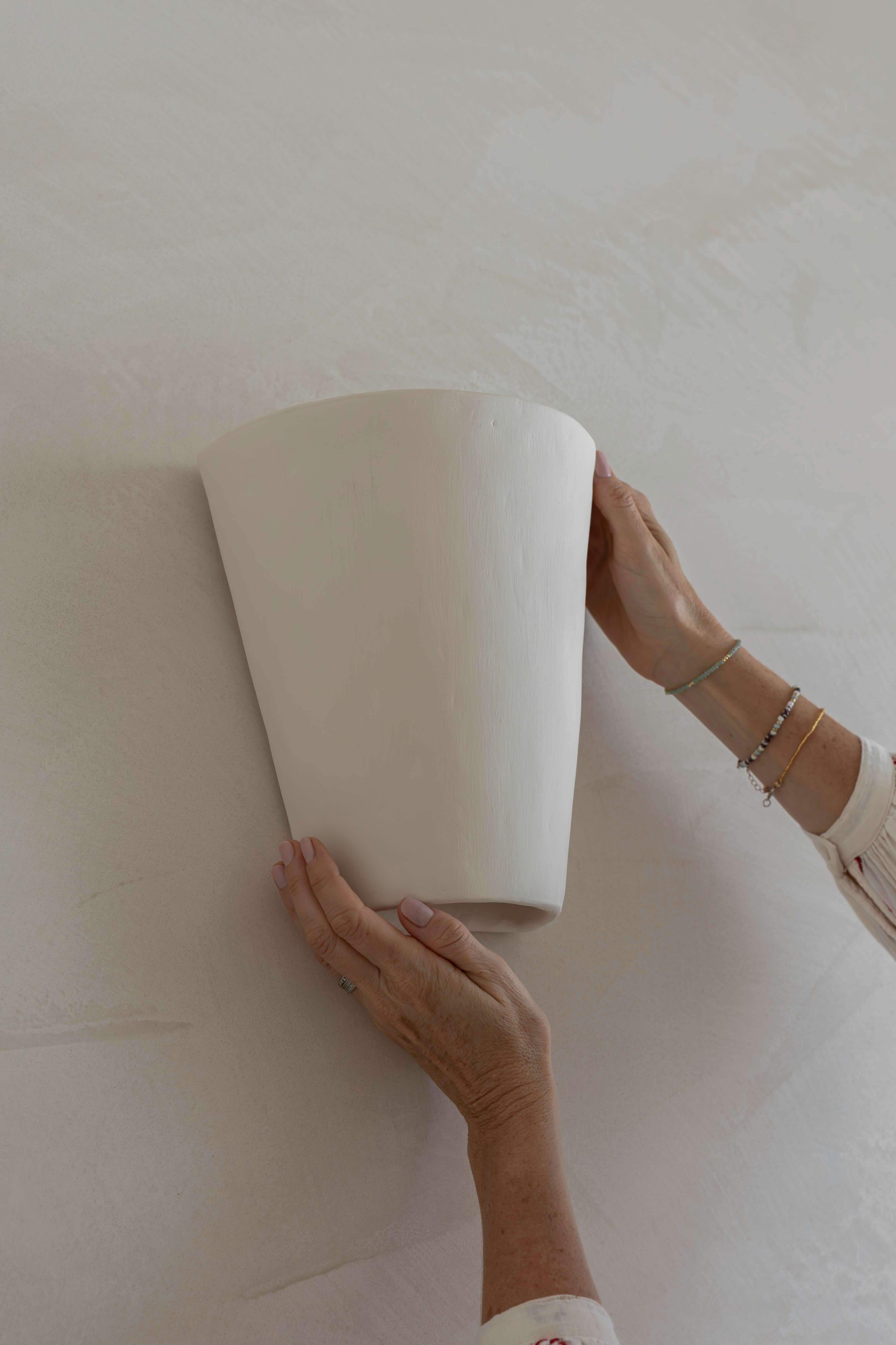 Form Clay Wall Light  —  Her Hands