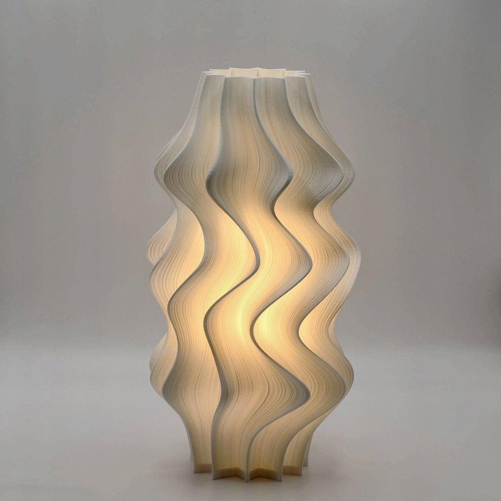 Iris Pleated Table Lamp Crème — Namami