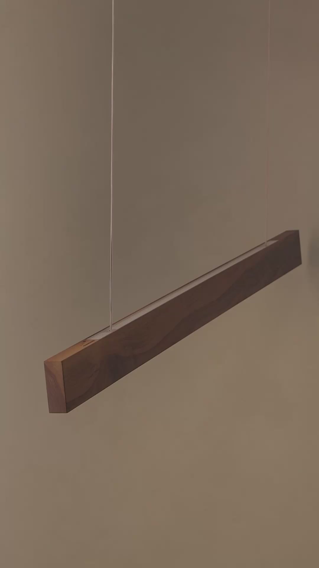 Linear Timber Pendant — Planck Lighting