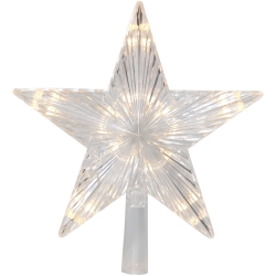 XMAS TOPSY TREETOP WARM WHT STAR - Click for more info
