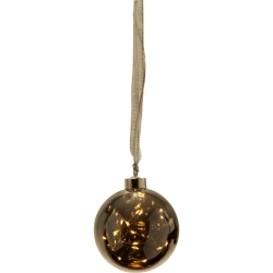 XMAS GLOW HANG BALL BLK TR/SIL - Click for more info