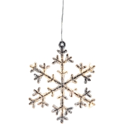 XMAS ICY HANG STAR BRN/CLR - Click for more info