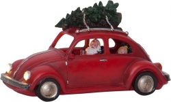 XMAS MERRYVILLE BEETLE CAR RED - Click for more info