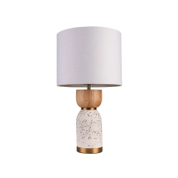 Lottie Timber/White Terrazzo Table Lamp - Click for more info