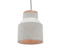 Moby Large Concrete & Timber Pendant - Click for more info
