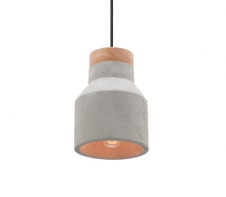 Moby Small Concrete & Timber Pendant - Click for more info