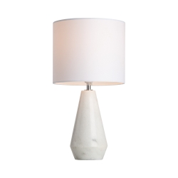 NORA MARBLE TABLE LAMP  WHITE - Click for more info