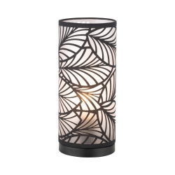FREYA LASER CUT SHADE TABLE LAMP BLACK - Click for more info