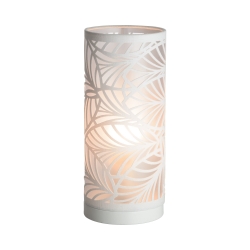 FREYA LASER CUT SHADE TABLE LAMP WHITE - Click for more info