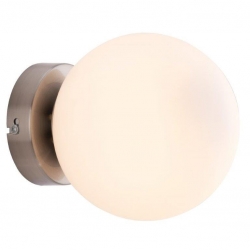 LANA Opal Glass Wall Light - Nickel - Click for more info